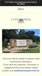 Mobile Screenshot of canyoncreek.net
